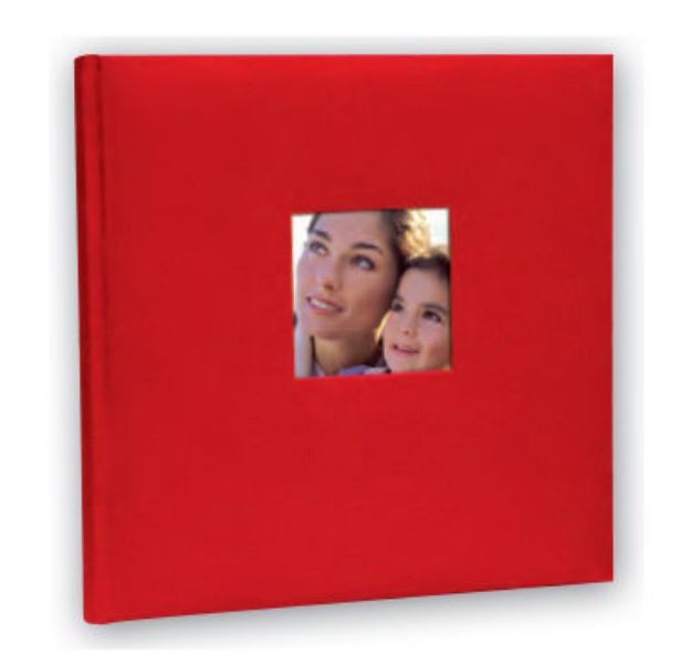 Slika FOTO ALBUM ZEP  COTTON 31X31 30 LISTOV  RED OR313130