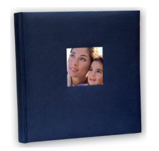 Slika FOTO ALBUM ZEP COTTON  24X24 20 LISTOV, PERGAMIN BLUE OB242420
