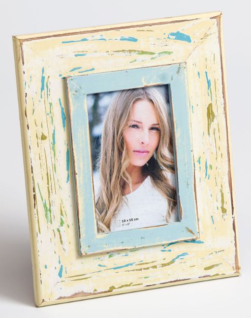 Slika FOTO OKVIR WALTHER CHER , 10X15 CM, WHITE/LIGHT BLUE VD015M