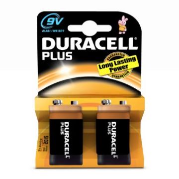 Prikaži podrobnosti za DURACELL  PLUS POWER MN1604 6LR 61 9V Slika DURACELL  PLUS POWER MN1604 6LR 61 9V