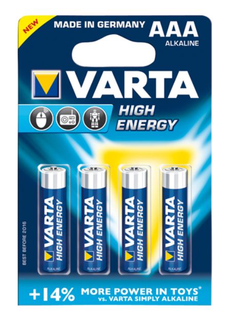 Slika VARTA HIGH ENERGY 40003 (LR3) 4/1 blister