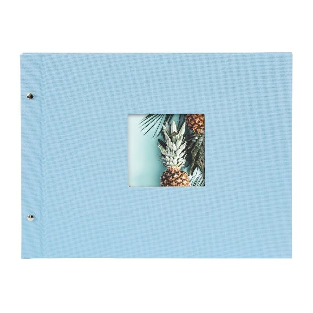 Slika od FOTO ALBUM GOLDBUCH BELLA VISTA SKY-BLUE SCREW TYPE  39X31 CM  40 STRANI ČRNIH