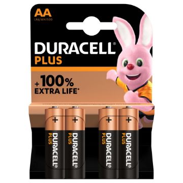 Prikaži podrobnosti za DURACELL PLUS POWER MN1500 AA - LR06 4/1 blister Slika DURACELL PLUS POWER MN1500 AA - LR06 4/1 blister