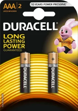 Prikaži podrobnosti za DURACELL BATERIJA BASIC AAA/BL2 Slika DURACELL BATERIJA BASIC AAA/BL2