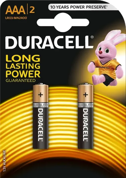 Slika DURACELL BATERIJA BASIC AAA/BL2