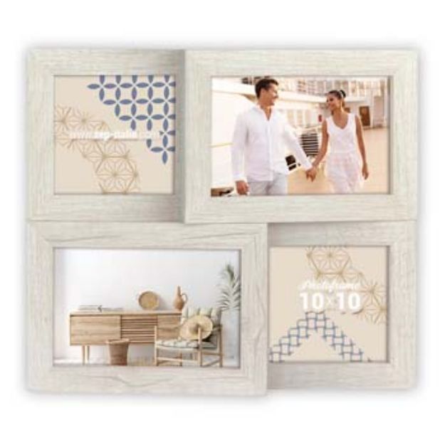Slika FOTO OKVIR ZEP BORMIO WHITE 2x10x10 2x10x15 (30x27)  ZD48WB