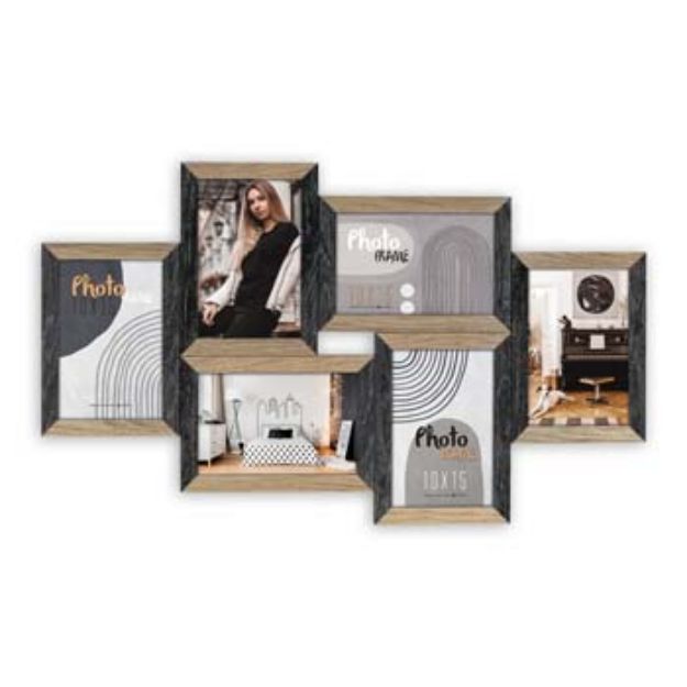 Slika FOTO OKVIR ZEP VERCELLI BLACK 6X10X15 (54X33) CM DN688B