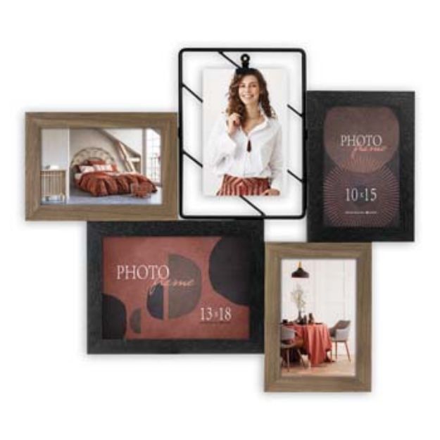 Slika FOTO OKVIR ZEP NOCERA 13X18/4X10X15 (45X40) CM DN562