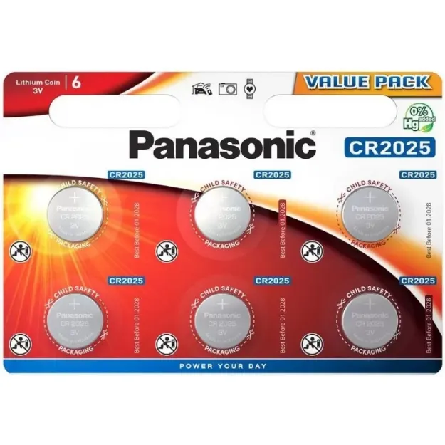 Slika PANASONIC LITHIUM CR-2025L/6BP