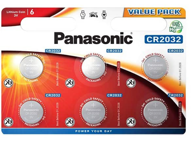 Slika PANASONIC LITHIUM CR-2032L/6BP