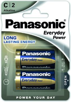 Prikaži podrobnosti za PANASONIC EVERYDAY POWER SILVER LR14EPS/2BP Slika PANASONIC EVERYDAY POWER SILVER LR14EPS/2BP