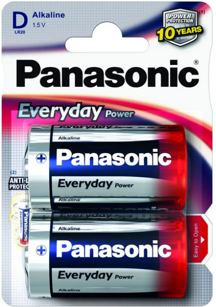 Slika PANASONIC EVERYDAY POWER SILVER LR20EPS/2BP