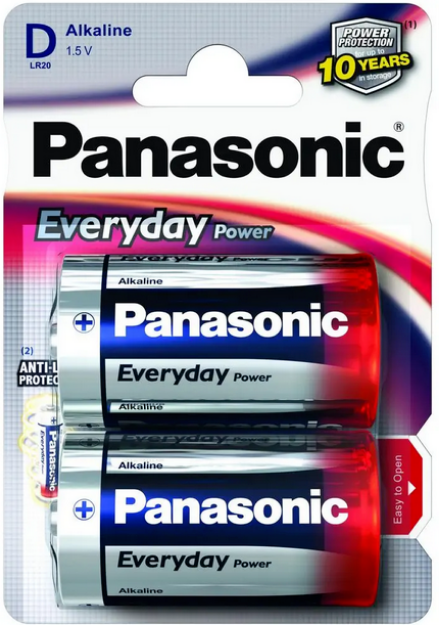 Slika od PANASONIC EVERYDAY POWER SILVER LR20EPS/2BP