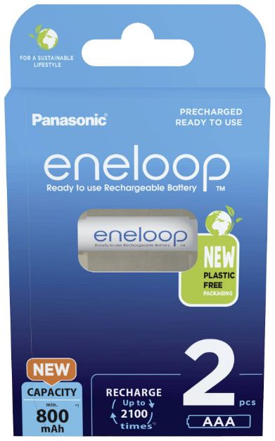 Slika od PANASONIC ENELOOP AAA 800mAh 2/1 BLISTER CL BK-4MCDE/2BE