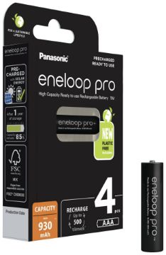 Prikaži podrobnosti za PANASONIC ENELOOP PRO AAA 4/1 BLISTER Slika PANASONIC ENELOOP PRO AAA 4/1 BLISTER