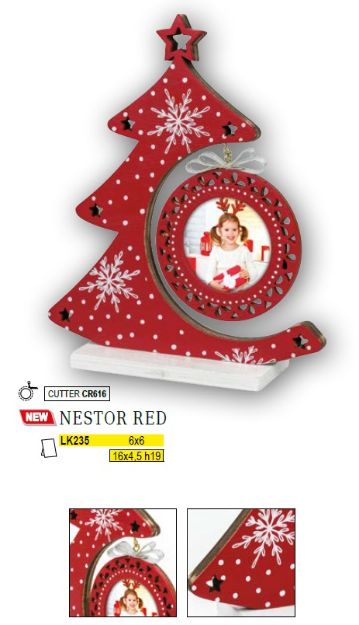 Slika FOTO OKVIR ZEP NESTOR RED 6X6 (16X4,5 H19) LK235