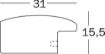 Slika FOTO OKVIR WALTHER INTERIEUR LES 50X70 CM, POLAR WHITE CK070V