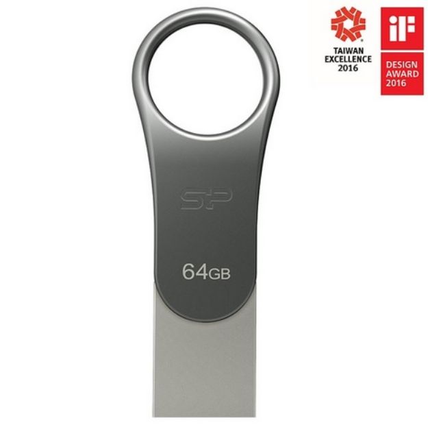 Slika SILICON POWER KLJUČ MOBILE C80 64 GB SILVER  USB 3.2 - TYPE C