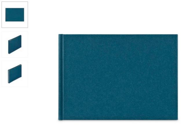 Slika FOTO ALBUM HAMA WRINKLED BLUE 24X17 CM 36 STRANI BELIH