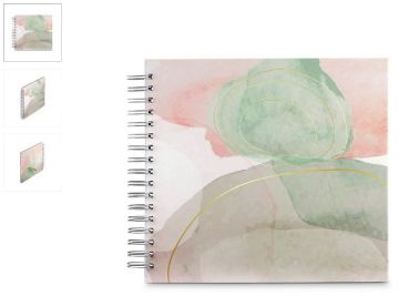 Prikaži podrobnosti za FOTO ALBUM HAMA WATERCOLOR GREEN 28X24 CM 50 BELIH LISTOV SPIRAL Slika FOTO ALBUM HAMA WATERCOLOR GREEN 28X24 CM 50 BELIH LISTOV SPIRAL