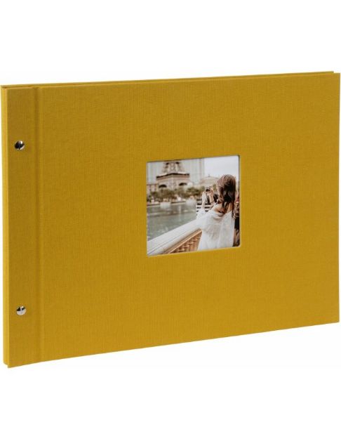 Slika od FOTO ALBUM GOLDBUCH BELLA VISTA MUSTARD 39X31 CM 40 STRANI ČRNIH