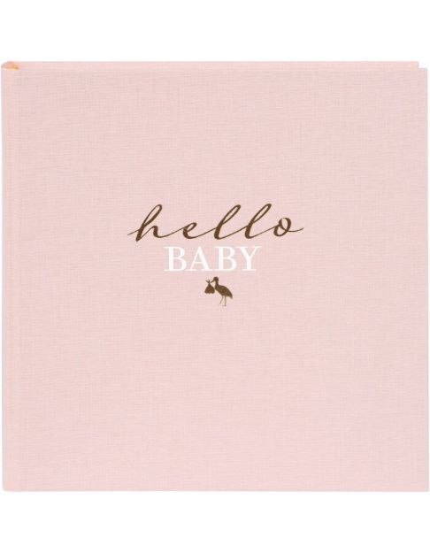 Slika FOTO ALBUM GOLDBUCH HELLO BABY ROSE 30X31 CM 60 STRANI BELIH