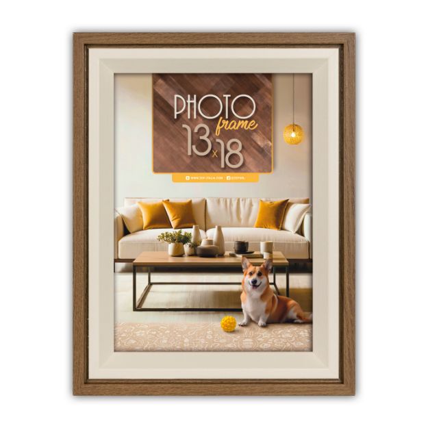 Slika od FOTO OKVIR ZEP BOLOGNA BROWN 10X15 CM BG846B