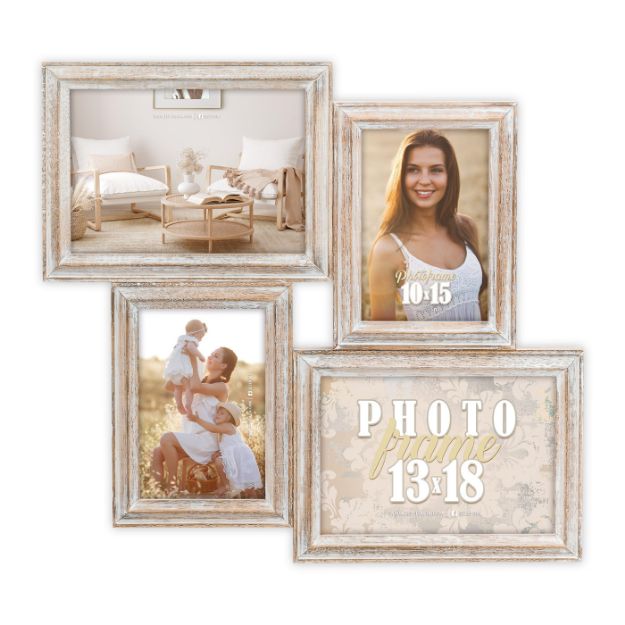 Slika FOTO OKVIR ZEP ROSEL NATURAL 4Q 2X10X15 2X13X18 (39X37) CM AC446B