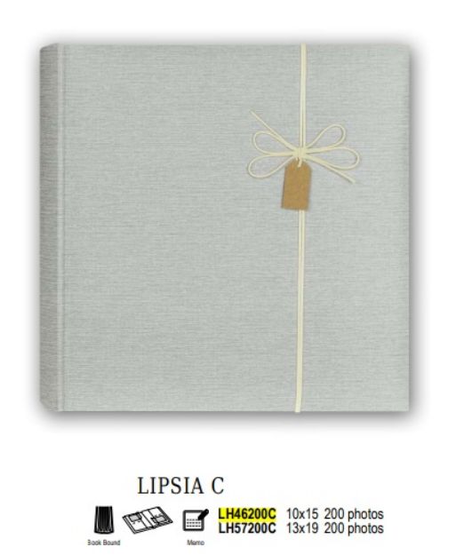 Slika FOTO ALBUM ZEP LIPSIA GREY 10X15 200 SLIK CM LH46200C