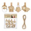 Slika FOTO OKVIR ZEP KIT WOOD CLIPS NATURAL 200 CM CM LK42N