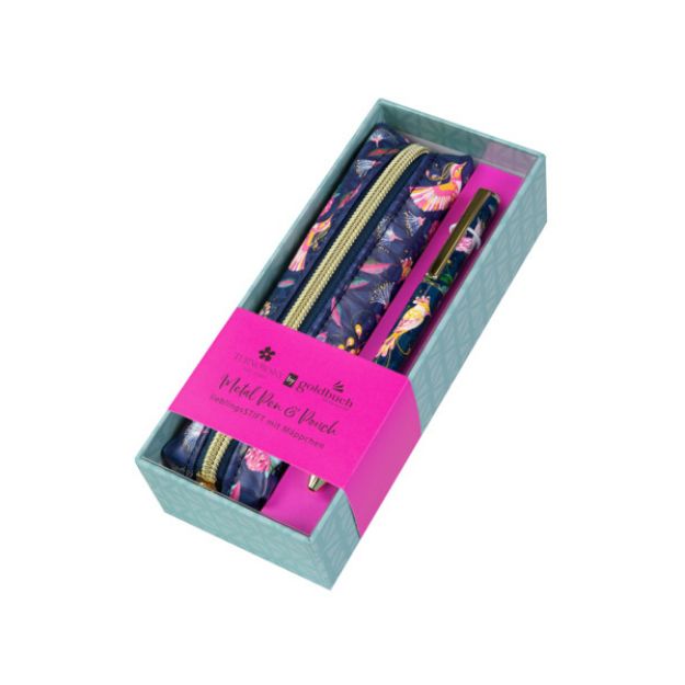 Slika GOLDBUCH METAL PEN&POUCH TROPICAL